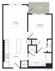 Style and Comfort All Year Round - A2 one-bedroom luxury apartment floor plan